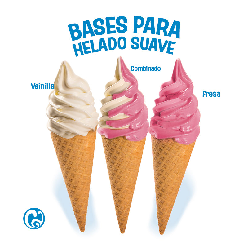 Base para helado suave - Fresa – COLDAY